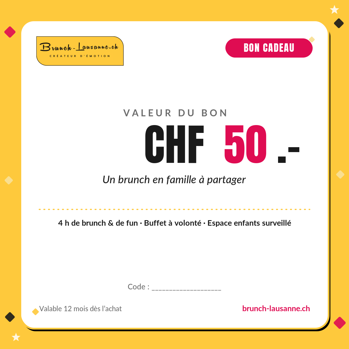 Bon cadeau 50.-